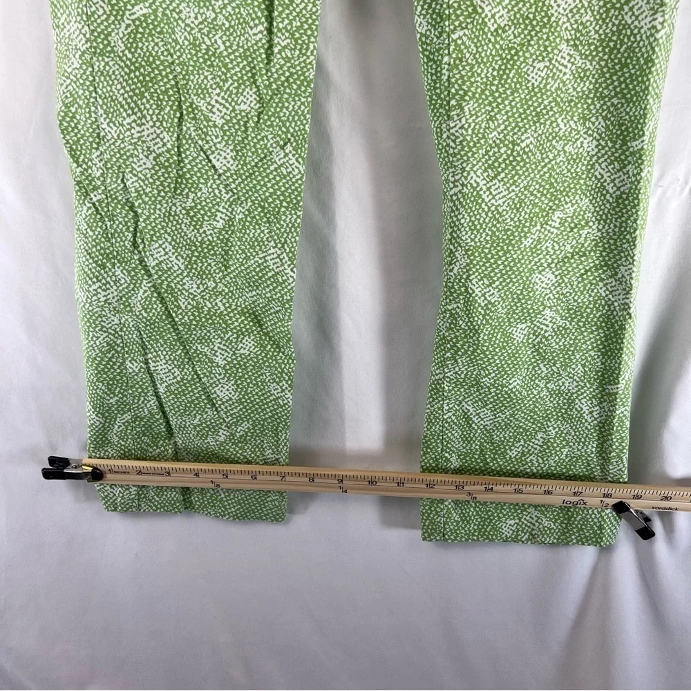 Charter Club Modern - Women’s Pants - Size 6 - Green and White Pattern - Picture 5 of 10